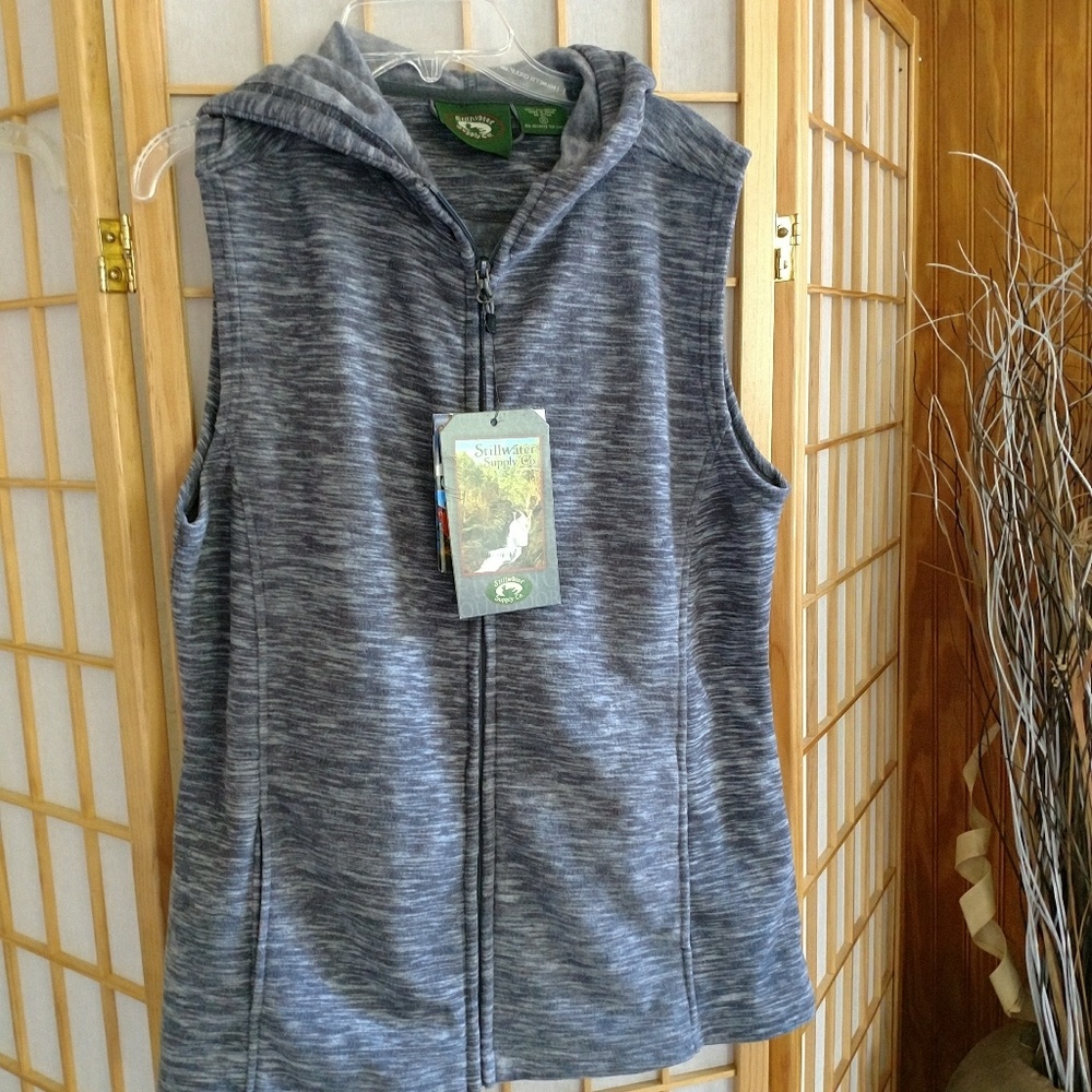 Womens Sleeveless Hoody Zip Up
